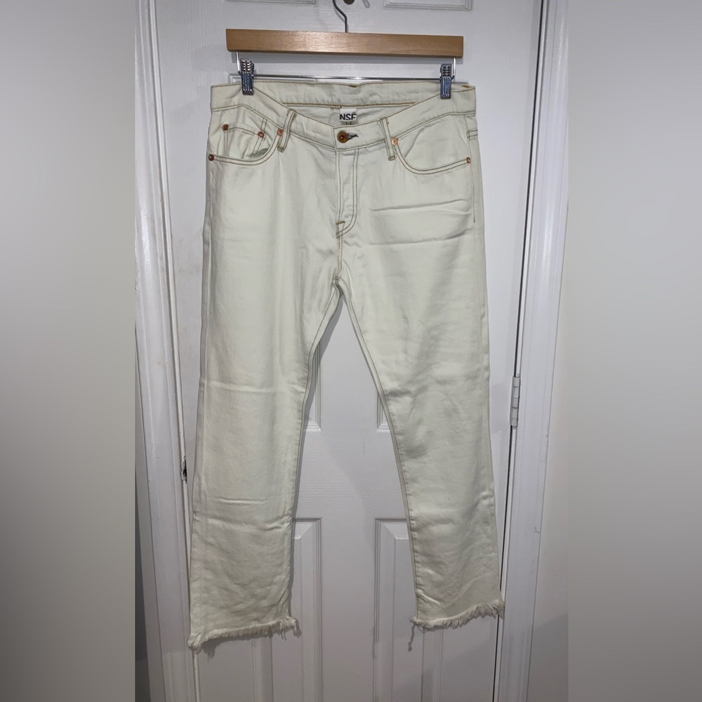 NSF Men's Off-White Straight Jeans